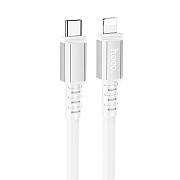 Кабель Type-C - Apple lightning Hoco X85 20W 100см 3A  (white)