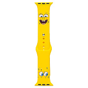 Ремешок - ApW01 Apple Watch 42/44/45/49 mm силикон (018) (yellow)