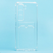 Чехол-накладка - SC276 с картхолдером для "Infinix Hot 50 4G" (transparent) (237580)