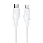 Кабель Type-C - Type-C Hoco X124 Bien 60W 100см 3A  (white)