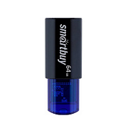 Флэш накопитель USB 64 Гб Smart Buy Click (black/blue)