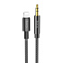 Кабель Lightning - 3.5mm Hoco UPA19  100см   (black)
