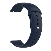 Ремешок - WB34 Sport Band силикон на кнопке Универсальный 22мм (dark blue)