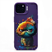 Чехол-накладка - SC335 для "Apple iPhone 13"  (кот) (violet) (227069)