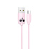 Кабель USB - micro USB Hoco KX1 10,5W 100см 2,1A  (pink)