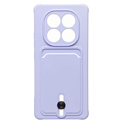 Чехол-накладка - SC304 с картхолдером для "Xiaomi Redmi Note 14 Pro 4G" (light violet) (240446)