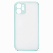 Чехол-накладка - PC041 для "Apple iPhone 12 mini" (light blue/white)