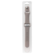 Ремешок - ApW Sport Band Apple Watch 42/44/45/49 mm силикон на кнопке (S) (light grey)