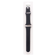 Ремешок - ApW Sport Band Apple Watch 38/40/41 mm силикон на кнопке (L) (dark grey)