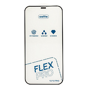 Защитное стекло Full Screen Cellis Flex Pro для "Apple iPhone 12/iPhone 12 Pro" (black) (236362)
