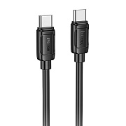 Кабель Type-C - Type-C Hoco X115 PD 60W 100см 3A  (black)