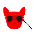 Чехол - 3D для кейса "Apple AirPods/AirPods 2" (принт 035) (red/black) (035)