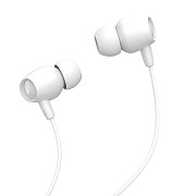 Проводные наушники с микрофоном внутриканальные Celebrat FLY-1 Jack 3,5  (white)