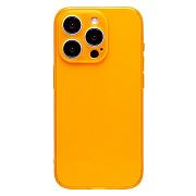 Чехол-накладка - SC344 для "Apple iPhone 15 Pro" (transparent/orange) (232007)