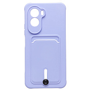 Чехол-накладка - SC304 с картхолдером для "Xiaomi Poco M7 Plus" (light violet) (241670)