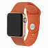 Ремешок - ApW Sport Band Apple Watch 38/40/41 mm силикон на кнопке (L) (orange)
