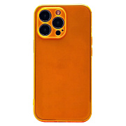 Чехол-накладка - SC344 для "Apple iPhone 13 Pro" (transparent/orange) (232037)