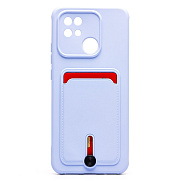 Чехол-накладка - SC304 с картхолдером для "Xiaomi Redmi 10C" (light violet)