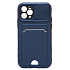 Чехол-накладка - PC066 с картхолдером (360) для "Apple iPhone 11 Pro" (dark blue/black) (206974)