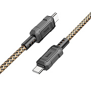 Кабель Type-C - Type-C Hoco X94 Leader PD 60W 100см 3A  (gold)