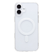 Чехол-накладка - SM006 SafeMag для "Apple iPhone 16 Plus" (прозрачный) (234514)