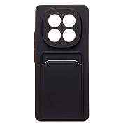 Чехол-накладка - SC337 с картхолдером для "Xiaomi Redmi Note 14 Pro 5G Global" (black)