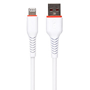 Кабель USB - Apple lightning SKYDOLPHIN S54L 12W 100см 2,4A  (white)