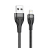 Кабель USB - Apple lightning Borofone BX61 12W 100см 2,4A  (black)