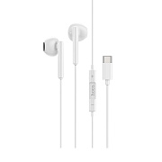 Проводные наушники с микрофоном вкладыши Hoco M65 Special sound Type-C  (white)