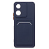 Чехол-накладка - SC337 с картхолдером для "Honor X5 Plus" (dark blue) (233926)