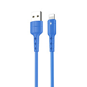Кабель USB - Apple lightning Kurato RORI-L105 5W 100см 1A  (blue)