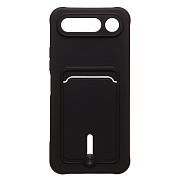 Чехол-накладка - SC304 с картхолдером для "Tecno Spark 50 5G" (black) (245047)