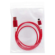 Кабель USB - micro USB - Luminous 10W 100см 2A  (red)