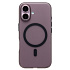 Чехол-накладка - SM038 SafeMag для "Apple iPhone 16" (black/matte transparent) (238593)