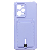 Чехол-накладка - SC304 с картхолдером для "Xiaomi Poco X5 Pro" (light violet) (218005)