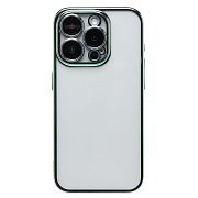 Чехол-накладка - PC073 с закрытой камерой для "Apple iPhone 15 Pro" (green)