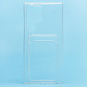 Чехол-накладка - SC276 с картхолдером для "Samsung SM-S918 Galaxy S23 Ultra" (transparent)