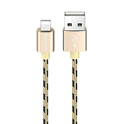 Кабель USB - Apple lightning Borofone BX24 Ring  100см 2,4A  (gold)