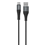 Кабель USB - Type-C Hoco X38 Cool Charging 15W 100см 3A  (black)