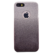 Чехол-накладка - SC097 Gradient для "Apple iPhone 5/iPhone 5S/iPhone SE" (black/silver)