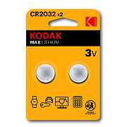 Элемент литиевый Kodak CR2032 (2-BL) (30/240) 