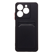Чехол-накладка - SC337 с картхолдером для "Realme C61 4G Global" (black) (236991)