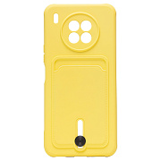 Чехол-накладка - SC304 с картхолдером для "Honor 50 Lite/nova 8i" (yellow)
