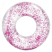 Надувной круг - с блестками 60 см (pink)