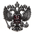 Наклейка - "Герб" (латунь) (matte black)
