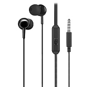 Проводные наушники с микрофоном внутриканальные Hoco M14 Natural sound universal Jack 3,5  (black)