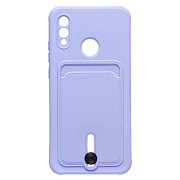 Чехол-накладка - SC304 с картхолдером для "Huawei Honor 10 Lite/P Smart 2019" (dark violet)