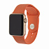 Ремешок - ApW Sport Band Apple Watch 38/40/41 mm силикон на кнопке (S) (orange)