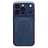 Чехол-накладка - SM091 AG-Glass SafeMag для "Apple iPhone 15 Pro" (dark blue)