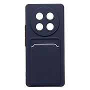 Чехол-накладка - SC337 с картхолдером для "Honor X9c" (dark blue) (239130)